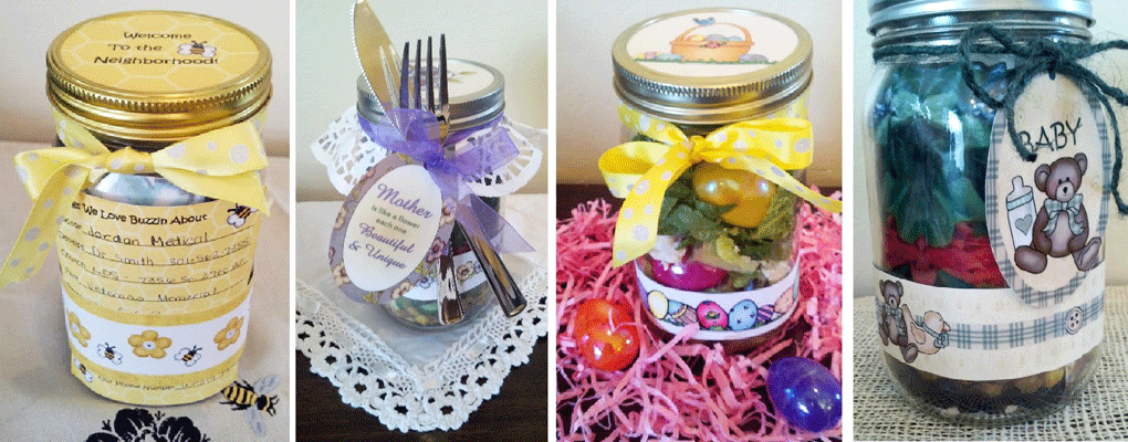 Learn how to decorate Salad Jars for Parties or Holidays