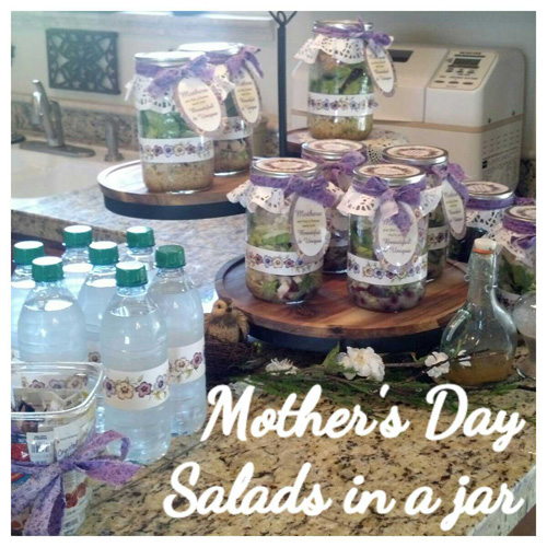 Mother's Day Salads in a Jar