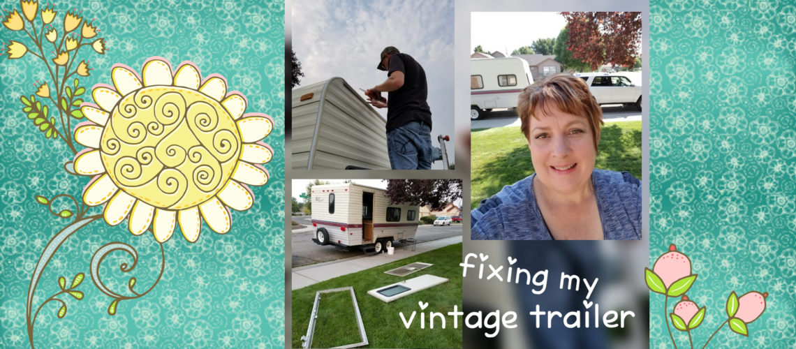 fixing my vintage trailer