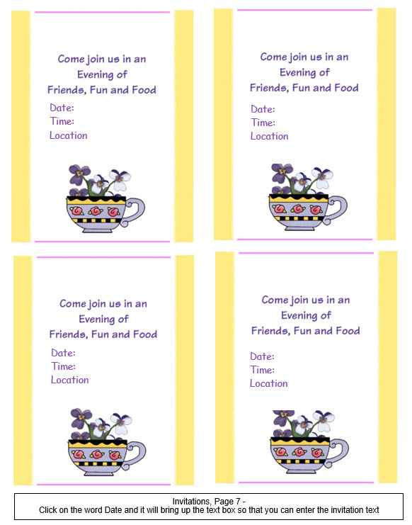 Ladies Luncheon Printable File - Homemaking Divas